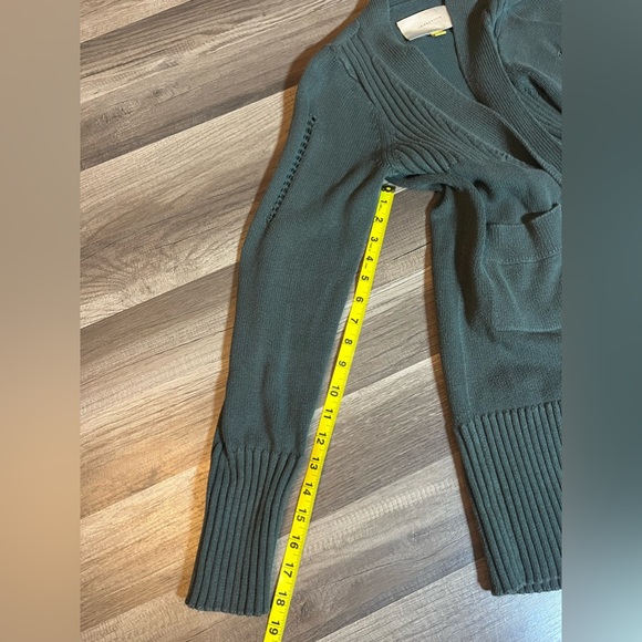 Leifsdottir/Anthropologie Brand Green Cardigan Sweater SZ Small - Picture 8 of 11